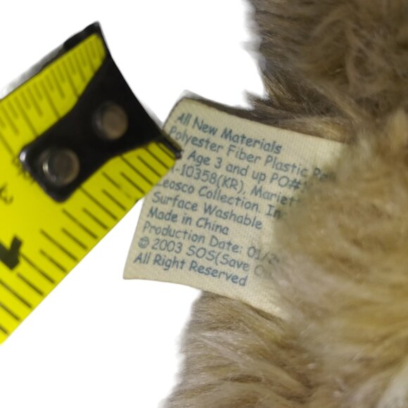 Save Our Space Brown Marmot Wombat Stuffed Animal 8 Inch Plush 2003 - Picture 9 of 10